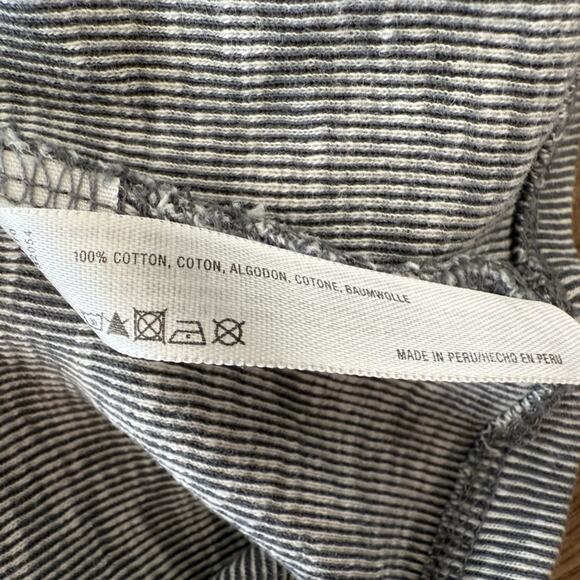 Anthropologie Saturday Sunday Striped Cowl Neck Drawstring Waist Sweater Size L - Picture 7 of 9